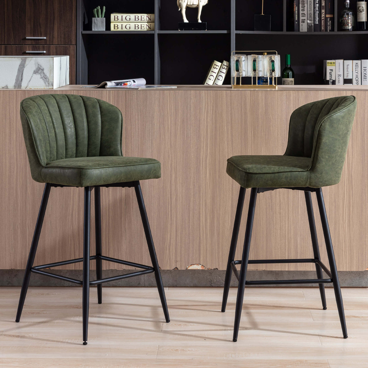 Curved Stool Bar Chair - Image 7