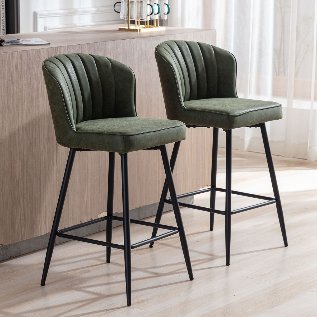 Curved Stool Bar Chair - Image 3